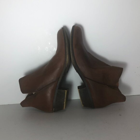 LUCKY BRAND Banterr Boots Women's Size 9 Brown Ankle Booties Leather Shoes - Picture 10 of 11